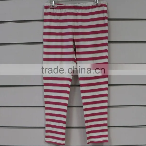 Solid Color and Full Print Girls Leggings With Cotton Spandex Fabric