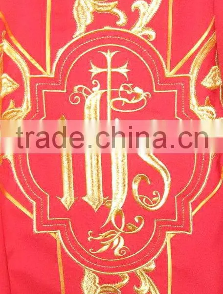China Factory Supply White Clergy Surplice Robe Gown Acrylic Church Textile photo-3