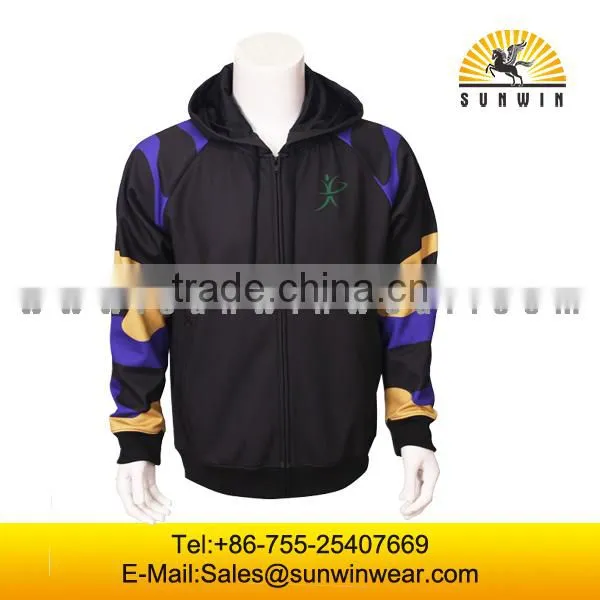 Colorful Sport Hoodies Custom Sublimation Printed Zip up Hoody for Men photo-5