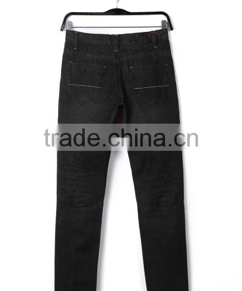 Bulk Wholesale Black Color Kids Elastic Waist Denim New Style Boys Pants Jeans photo-2