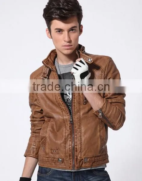 Early spring Newest design leather Man Pu jackets leather Motorcycle Jacket bulletproof leather jacket