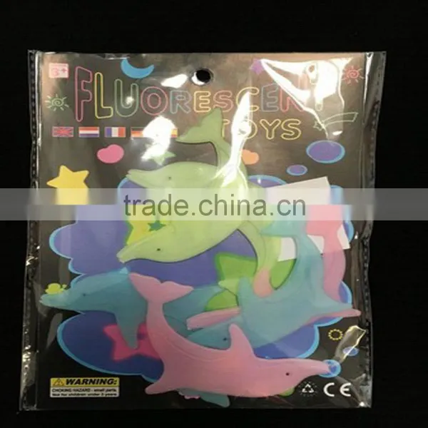 Glow in Dark Dolphin Wall Sticker Luminous Fluorescent Room Decoration photo-2