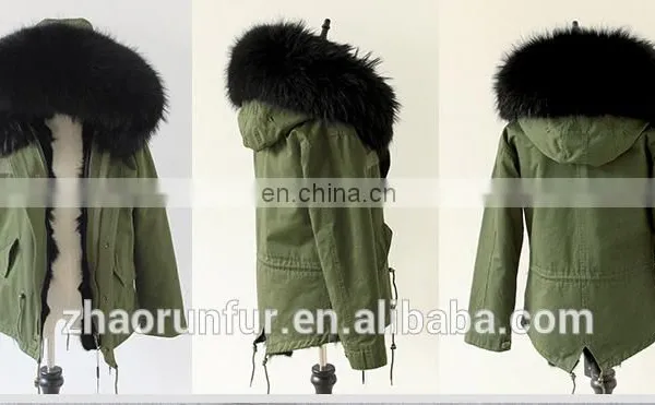 Classic Fashion Long Fur Lined Parka With Raccoon Fur Hood photo-3