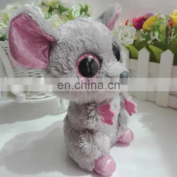 TY Branded Furry Big Eyed Plush Mouse China Factory Plush Toys photo-3