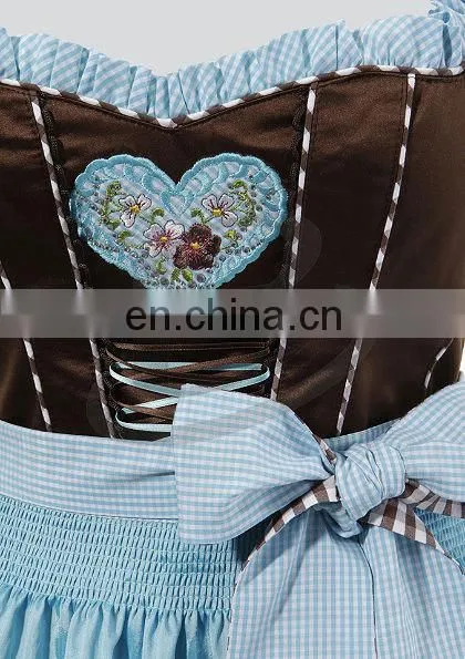 Classical Women Maid Dress European Clothing Beer Dirndl Women Casual Dress (Traditional Bavaria Dirndls) photo-6