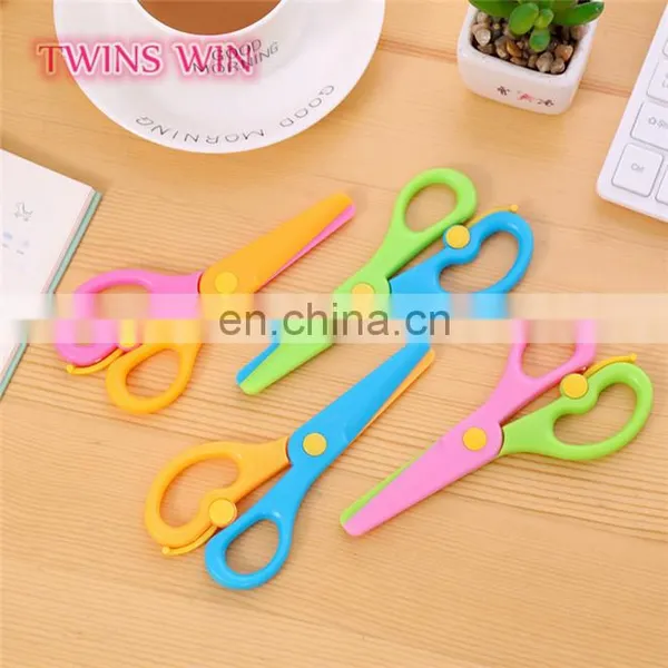 Factory Cheap Price Creative Innovative Designed Office Stationery Types of Eco-friendly Colored Plastic Scissors photo-2