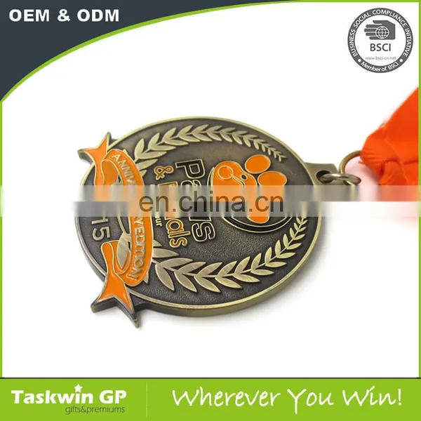 New Design Custom Metal Craft , Sports Metal Medal , Custom Cycling Tour Medal Ribbons photo-3