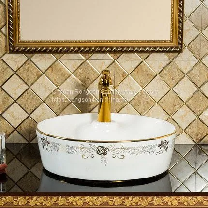 2018 Ceramics New Design Special Table Mounted Wash Hand Basin photo-4