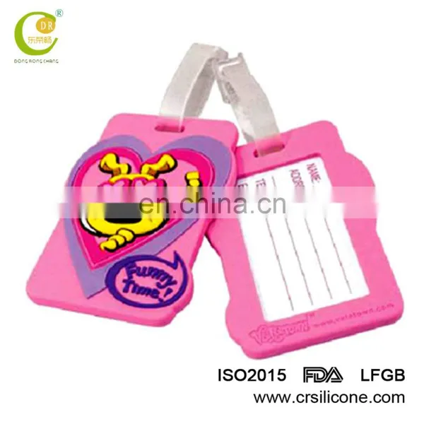 Custom Made Embroidered Silicone Luggage Tag/name Baggage Tag With Logo photo-6