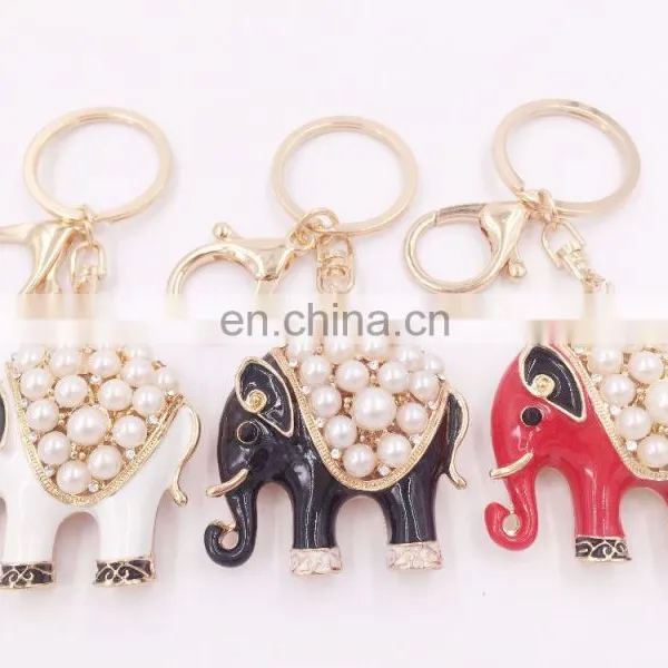 Elephant Keyring Fashion Cute Jewelry Pretty Rhinestone Crystal Charm Pendant Key Chain Bag Creative Gift photo-5