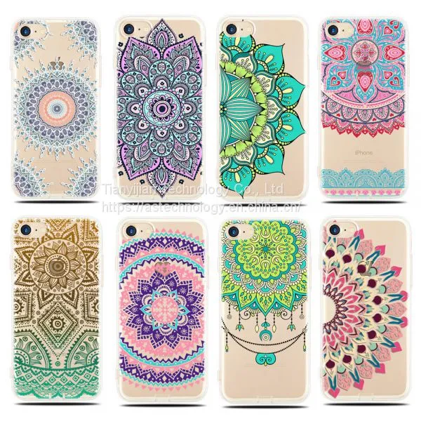 Nuevo Mandala Фонарь Каркас силиконовый гель TPU Бампер Для Смартфона Чехол Крышка