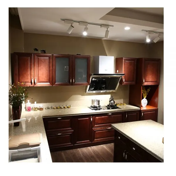 Solid Wood Kitchen Cabinet Set Design photo-5