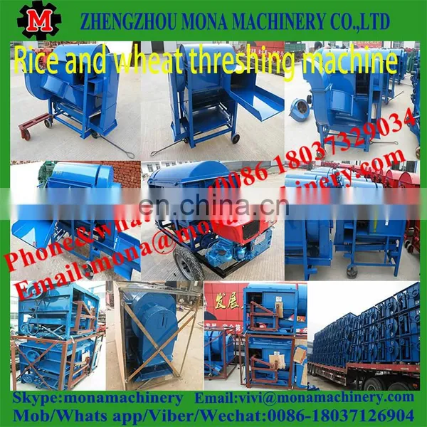 Hot Sale Mini Paddy Wheat Thresher / Manual Rice Husk Peeling Machine / Paddy Rice Sheller Machine photo-2