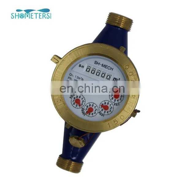 15mm Multi Jet Brass Housing Dry Dial Water Meter photo-5