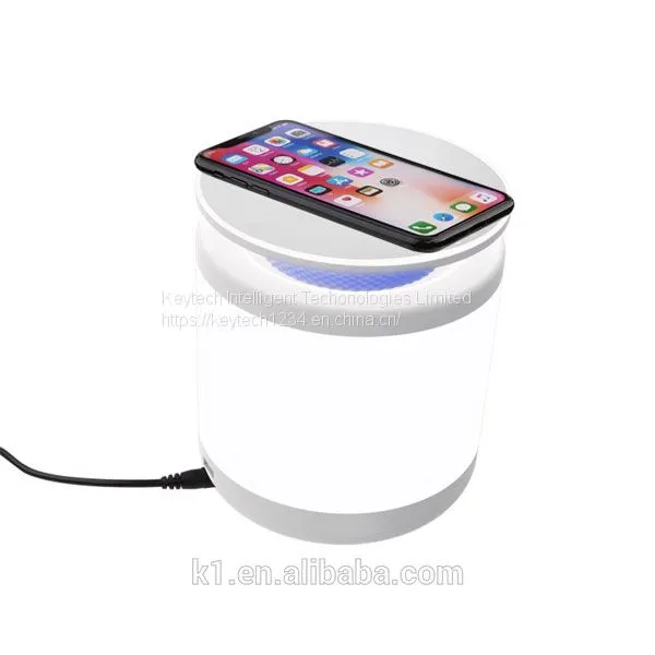 KET001-Night Light With Wireless Charger Atmosphere Light With Adjustable Color and DC Power Adapter photo-3