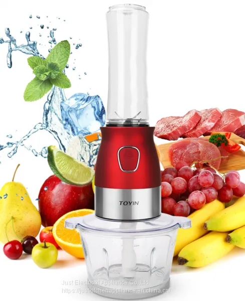 TOYIN SUS304 300W 2-in-1 Food Processor electrical Blender Juicer Meat Grinder