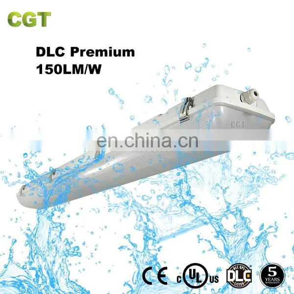 DLC 150LM/W IP65 Dustproof Waterproof 0-10v Batten in Ceiling Led Tri-proof Lights 50W photo-2