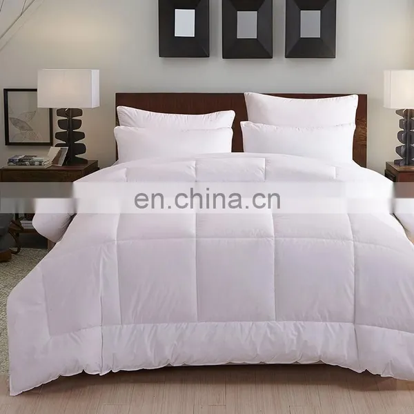 Super Soft Microfiber White Quilted Down Comforter Bedding Set For Hotel and Home photo-2