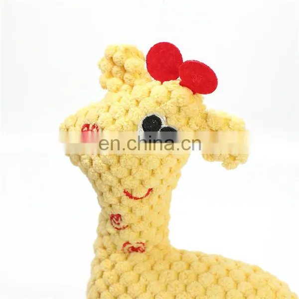 Luxury Teddy Dog Clean Teeth Rope Squeaky Plush Pet Toy photo-6