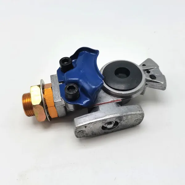 Service Emergency Glad Hand, Anodized Aluminum Extension Handle, Grips and Seals for Semi Truck Trailer Tractor RV, Air Brake Coupling Handshake, Gladhand Connector photo-5