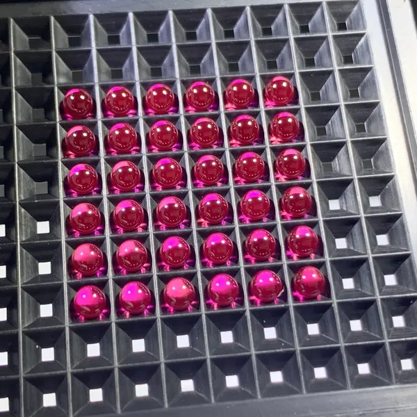 High-tech Enterprise Factory Supply High Quality 3.015mm N15RU Loose Genstone Round Ruby Ball Lens