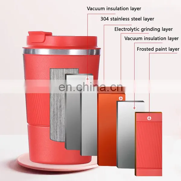 Cheap Price Factory Insulated Thermal Coffee Mug Travel Stainless Steel Tumbler Cup Coffee Mugs With Lid photo-3