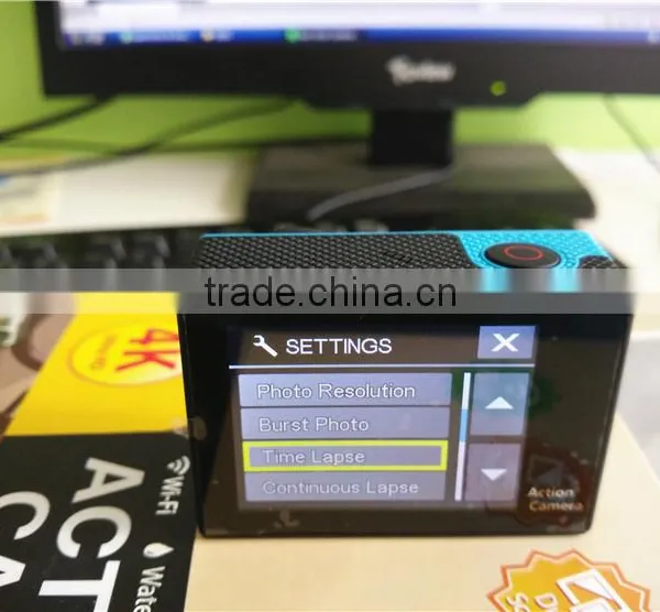 0.95" OLED Front Screen 2.0" LCD Back Screen Dual Screen 4K(3840*2160) Action Camera H3 With WiFi Remote Controlling Via APP photo-2