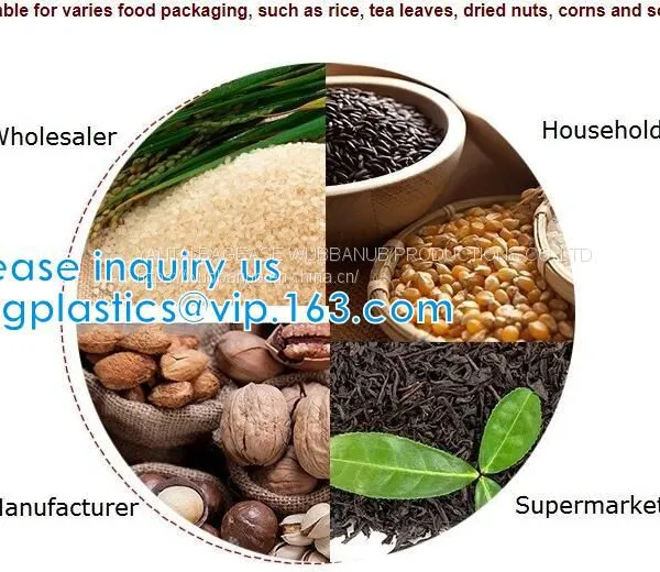1kg Rice Package Kraft Paper Packaging Bag Brown Kraft Food Paper Bag,5kg10kg Rice Bag Plastic Packaging Bag for Rice photo-5