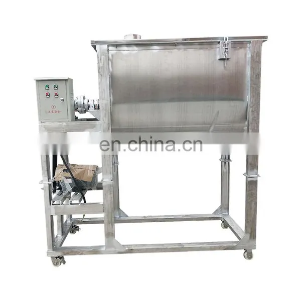 Dry Powder Mixer Horizontal Ribbon Blender Double Helical Industrial Flour Mixer Mixing Blending Machine photo-4