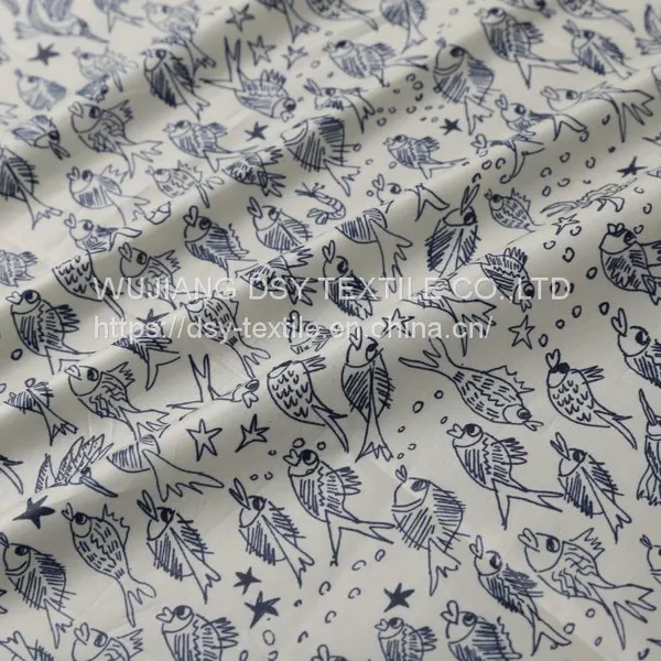 High quality 380t polyester material flower print  fabric for lining