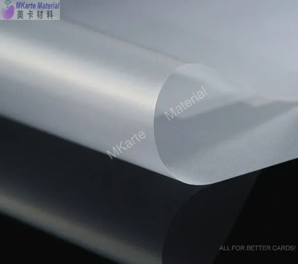 0.04mm 0.05mm 0.06mm Pvc Overlay Sheet Roll for Smart Card Production photo-4