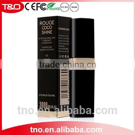 2016 Trending Products Lipstick Power Bank 3000mah Quality Choice photo-5