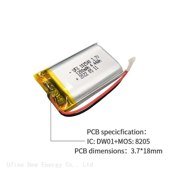 China Battery Manufacturer Supply Rechargeable UFX 102540 3.7V 1200mAh Li-Polymer Battery For Beauty Device photo-3