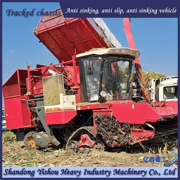 Customized Triangular Track Semi Chain Track Corn Harvester Not Afraid of Rainy Season photo-4