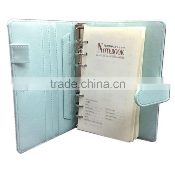 Loose Leaf Organizer Notebook With Magnetic Button photo-5