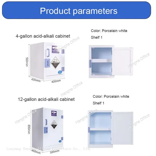 Polypropylene Acid Base Storage Cabinet | Lab Chemical Safety | Leak Proof Design | Ventilated