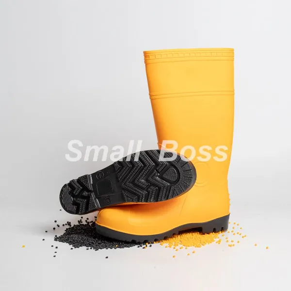 PVC Material Rain Boots High Style Work Shoes Waterproof Wear-Resistant Anti-Slip Customizable Colors PVC Compound Pellets photo-4