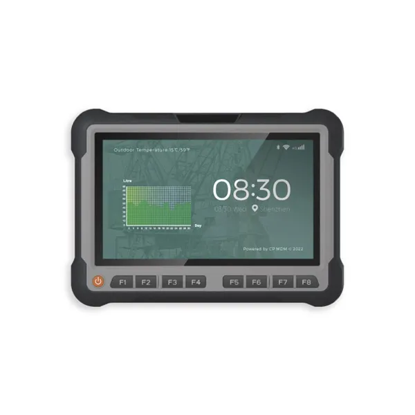 HC801F Hidon Factory Price 8'' Android Linux RJ45 Lan RS232/485 DC CVBS Camera CAN Port IP67 Car Vehicle Tablet PC With CAN RS232 photo-2