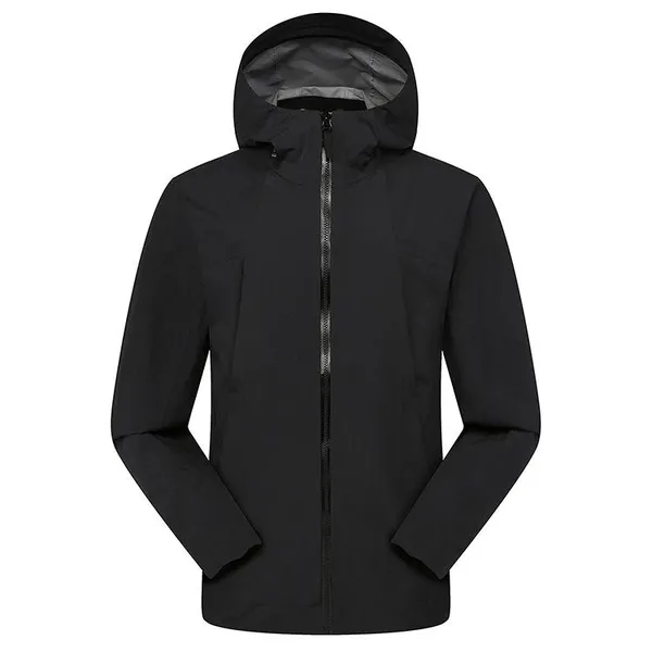 Small Batch Custom Logo Single-layer Hard Shell Raincoat Waterproof Breathable Windproof Outdoor Jacket photo-3