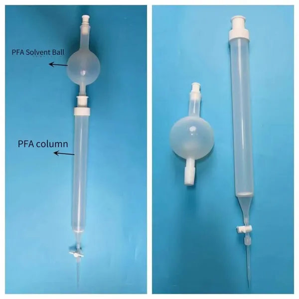 Pfa Filter Column Resistant to Acid and Alkali With Plug Plate, Filter Microcolumn Capable of Filtering Resin and With Solvent Ball, Chromatography Column photo-2