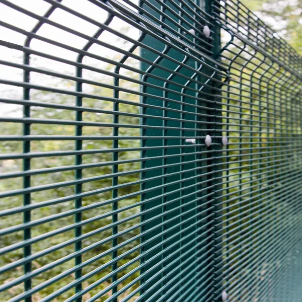 Decorative High Security Welded Mesh Metal Fence Green Vinyl Coated 868 Double Wire Fence 2D Mesh for Garden