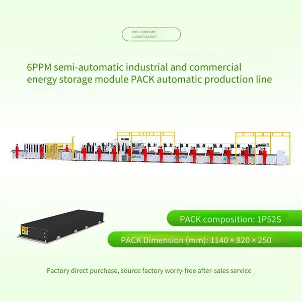 Automatic Production Line for Industrial and Commercial Energy Storage Module Pack, Double-speed Chain Assembly Equipment for Square Shell Battery Modules, Assembly Line photo-3