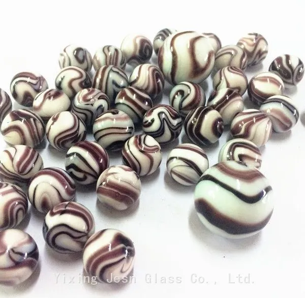 Wholesale Glass Beads Marbles 16mm 25mm Colorful Glass Beads Fishbowl Decorative Beads Craft Ball photo-4