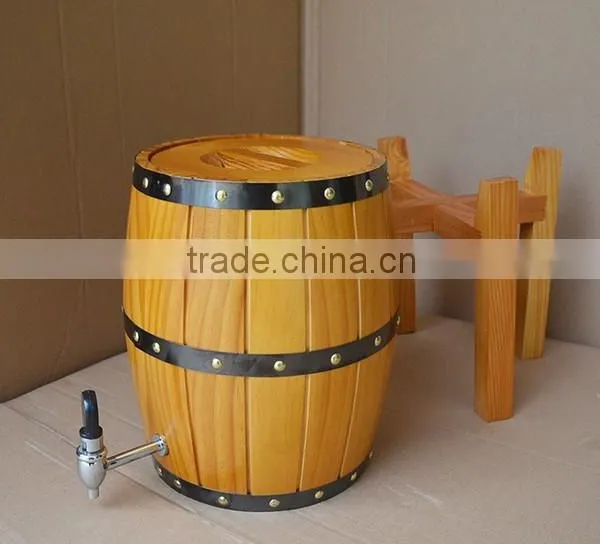 High Quality Keg Type Wooden Beer Dispenser Stainless Steel Inside With Tap Quality Choice photo-3