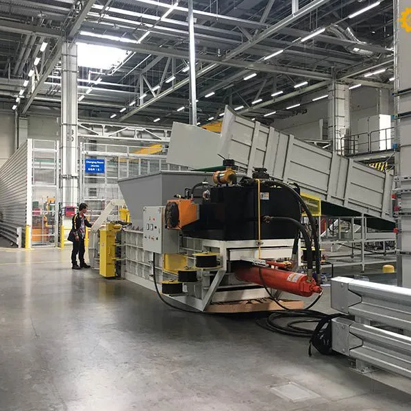 Automatic waste paper packaging machine