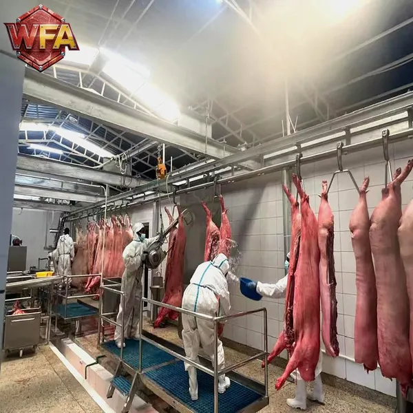 USDA Approved Swine Abattoir Equipment Pig Slaughterhouse Machine Butcher Line for Pork Processing Plant