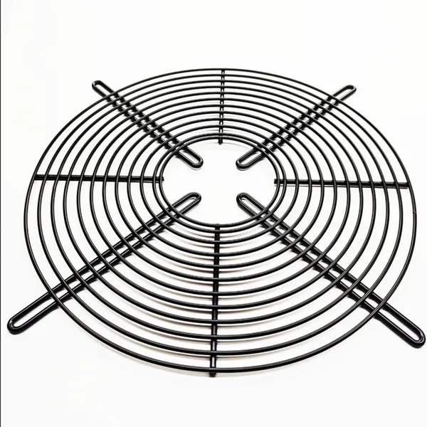 PVC Coated Wire Mesh Fan Guard, 0.8mm Wire Thickness, Snap-On Mounting, 220V Rated for 10-Inch Fans