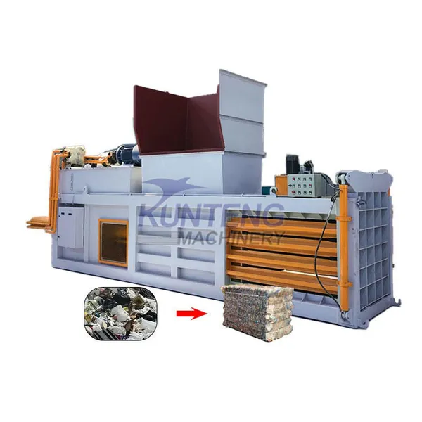Waste Carton Packing Machine Horizontal Hydraulic Garbage Balers Compressors EPC