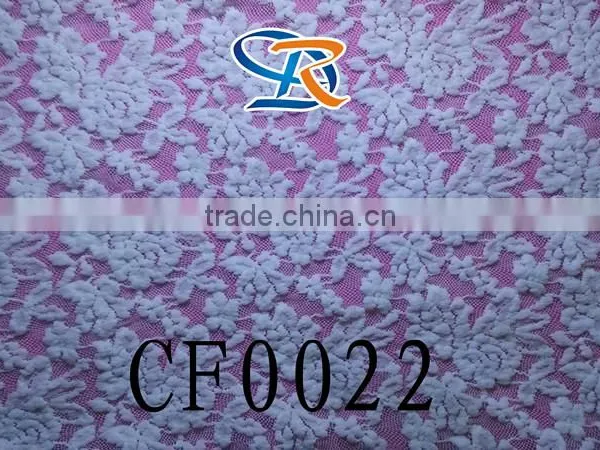 Ivory Jacquard Lace Fabric/durable Sewing Lace Fabric