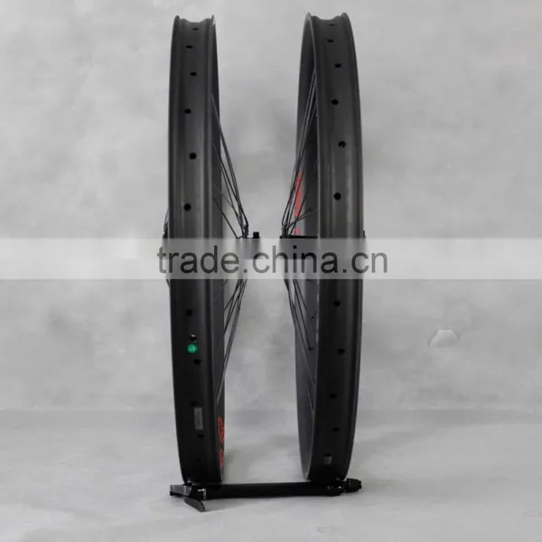 2016 Ican 29+ Carbon Wheels 29 Plus Carbon Fat MTB Wheelset Rim 50mm Width Double Wall Hookless Tubeless Compatible photo-2